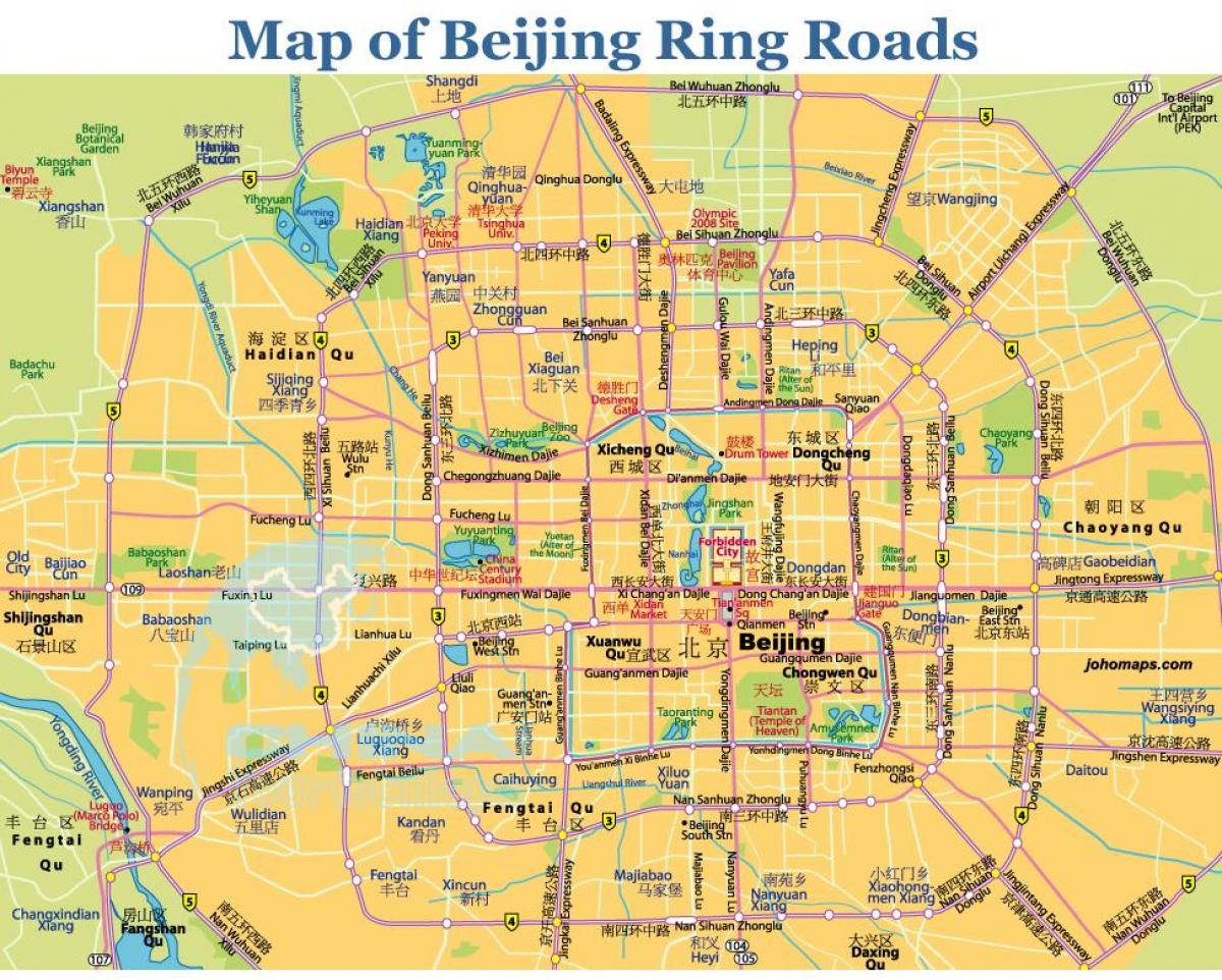 Peking ring road Karte anzeigen
