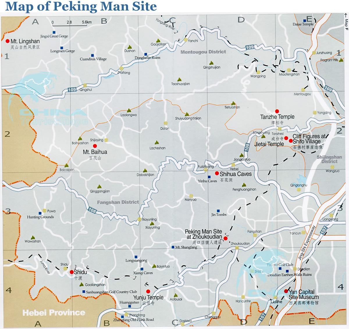 Karte von Peking