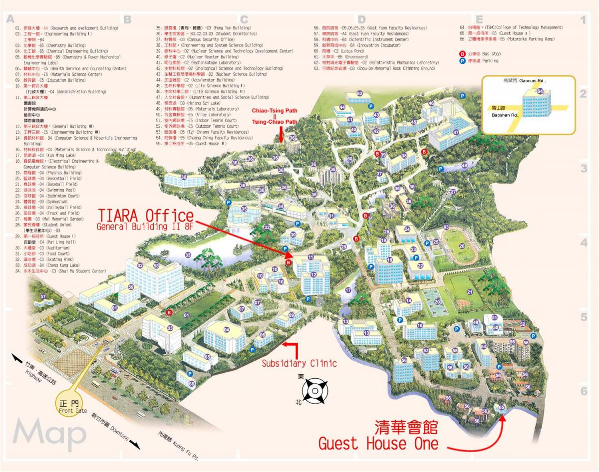 tsinghua university campus map