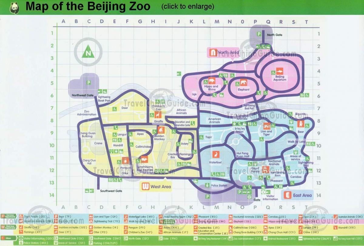 Karte von zoo von Peking