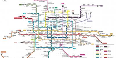 Karte von Peking U-Bahn-station