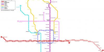 Karte von Beijing underground city