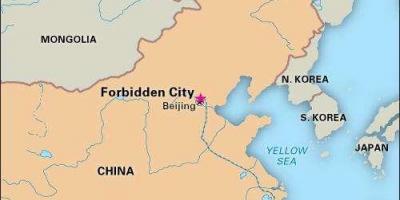 Verbotene Stadt China-Karte