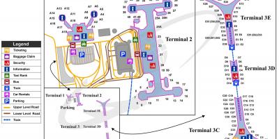 Vom internationalen Flughafen Peking terminal 3 Karte anzeigen