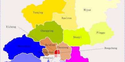 Peking, China-map