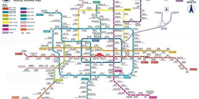 Beijing U-Bahn-station Karte