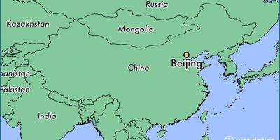 Karte von Peking Ort auf der Welt